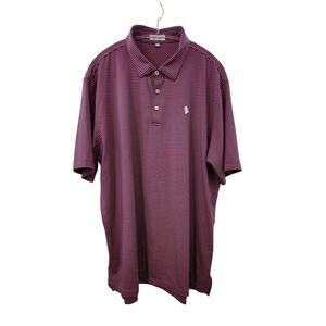 Peter Millar Summer Comfort‎ Striped Polo Size XXL Pink Blue